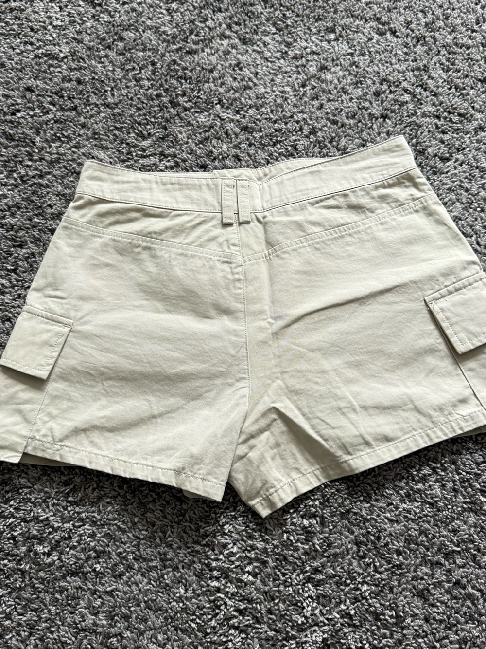 Zara Cream Cargo Skort Shorts - Picture 4 of 5